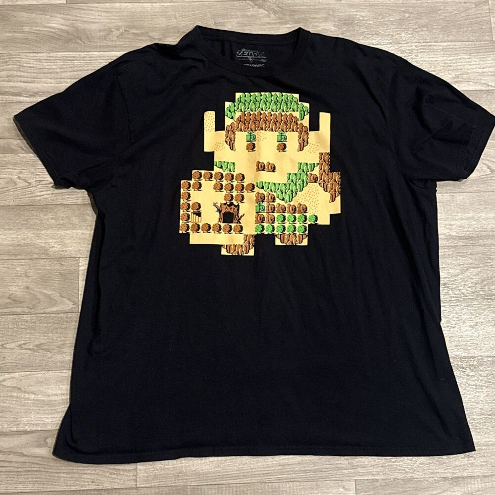 Legend Of Zelda Loot Crate 2017 Tee Black Mens 3XL Graphic Shirt